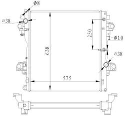 NRF Chladič motora NRF 550018 (550018)