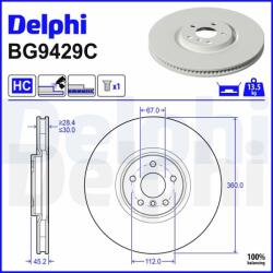 DELPHI Brzdový kotúč DELPHI BG9429C (BG9429C)