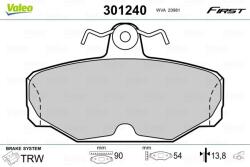 VALEO Sada brzdových platničiek kotúčovej brzdy VALEO 301240 (301240)