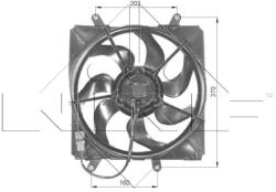 NRF Ventilátor chladenia motora NRF 47054 (47054)