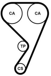 Continental Ctam Vodné čerpadlo + sada ozubeného remeňa CONTINENTAL CTAM CT1211WP1 (CT1211WP1)