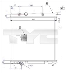 TYC Chladič motora TYC 705-0072-R (705-0072-R)