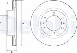 DELPHI Tarcza Ham. Toyota Hi-lux 08- (bg4925c)