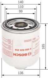 Bosch Patróna vysúšača vzduchu, pneumatický systém BOSCH 0 986 628 254 (0 986 628 254)