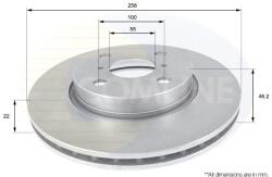COMLINE Brzdový kotúč COMLINE ADC01133V (ADC01133V)