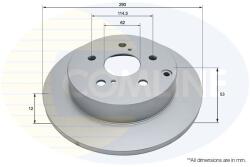 COMLINE Brzdový kotúč COMLINE ADC2806 (ADC2806)