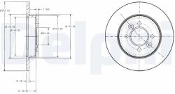 DELPHI Tarcza Ham. Renault Laguna (bg2694)