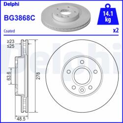 DELPHI Tarcza Ham. Ford Focus Ii (bg3868c)