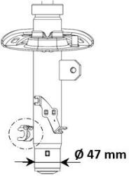 KYB Tlmič pérovania KYB 3338013 (3338013)