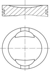 MAHLE Piest MAHLE 009 36 01 (009 36 01)