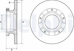 DELPHI Brzdový kotúč DELPHI BG4673 (BG4673)