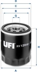 UFI Olejový filter UFI 23.129. 02 (23.129.02)