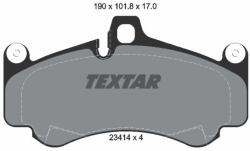 TEXTAR Sada brzdových platničiek kotúčovej brzdy TEXTAR 2341401 (2341401)