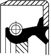 CORTECO Tesniaci krúżok kľukového hriadeľa CORTECO 12011436B (12011436B)