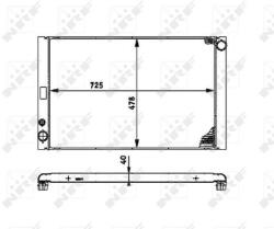 NRF Chladič motora NRF 53716 (53716)