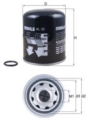 MAHLE Patróna vysúšača vzduchu, pneumatický systém MAHLE AL 35 (AL 35)