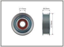 CAFFARO Napínacia kladka rebrovaného klinového remeňa CAFFARO 500472 (500472)