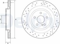 DELPHI Tarcza Ham. Mercedes Cla X117 15- Tyl (bg4958c)