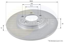 COMLINE Brzdový kotúč COMLINE - centralcar - 10 265 Ft