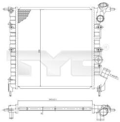 TYC Chladič motora TYC 728-0029 (728-0029)