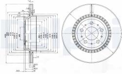 DELPHI Tarcza Ham. Volvo Xc90 (bg3782c)