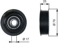 GATES Vratná/vodiaca kladka rebrovaného klinového remeňa GATES T36420 (T36420)