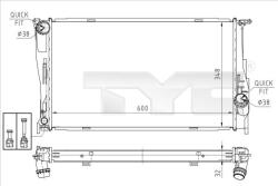 TYC Chladič motora TYC 703-0008 (703-0008)