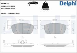 DELPHI Sada brzdových platničiek kotúčovej brzdy DELPHI LP3672 (LP3672)