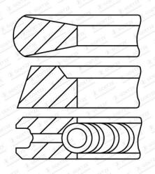 Goetze Engine Sada piestnych krúżkov GOETZE ENGINE 08-447600-00 (08-447600-00)