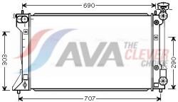 AVA Clever Choice Chladič motora AVA Clever Choice TO2293 (TO2293)