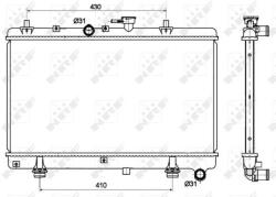 NRF Chladič motora NRF 53121 (53121)