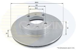 COMLINE Brzdový kotúč COMLINE - centralcar - 8 850 Ft