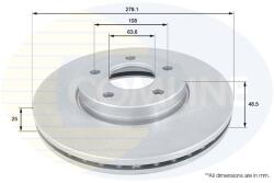 COMLINE Brzdový kotúč COMLINE - centralcar - 13 010 Ft