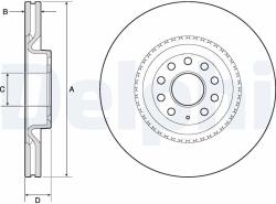 DELPHI Tarcza Ham. Vw Golf V (bg9952)