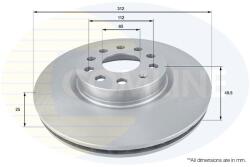 COMLINE Brzdový kotúč COMLINE ADC1449V (ADC1449V)