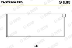 GLYCO Ojničné ložisko GLYCO 71-3728/4 STD (71-3728/4 STD)