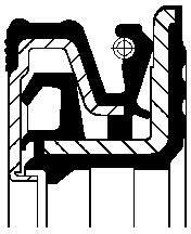 CORTECO Tesniaci krúżok hriadeľa pomocného pohonu CORTECO 49482285 (49482285)