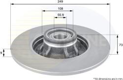 COMLINE Brzdový kotúč COMLINE ADC3018 (ADC3018)