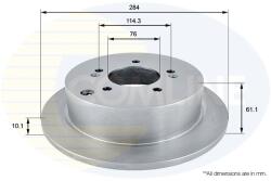 COMLINE Brzdový kotúč COMLINE ADC1036 (ADC1036)