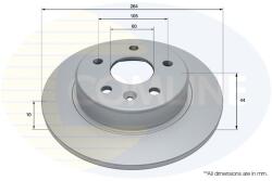COMLINE Brzdový kotúč COMLINE ADC1166 (ADC1166)