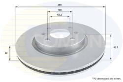 COMLINE Brzdový kotúč COMLINE ADC2405V (ADC2405V)