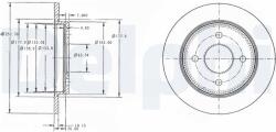 DELPHI Tarcza Ham. Ford Focus (bg3054c)