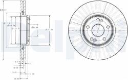 DELPHI Tarcza Ham. Renault Laguna Ii (bg3688)