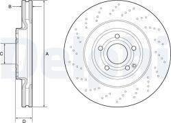 DELPHI Tarcza Ham. Mercedes Cls C218 11- (bg9192c)