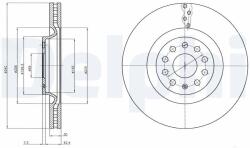 DELPHI Brzdový kotúč DELPHI BG9109C (BG9109C)