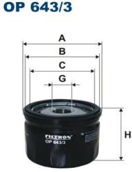 FILTRON Olejový filter FILTRON OP 643/3 (OP 643/3)