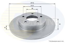 COMLINE Brzdový kotúč COMLINE ADC0261 (ADC0261)