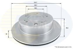 COMLINE Brzdový kotúč COMLINE - centralcar - 15 225 Ft
