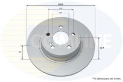 COMLINE Brzdový kotúč COMLINE ADC1663 (ADC1663)