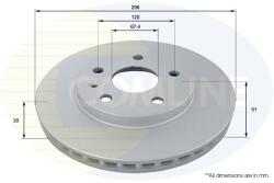 COMLINE Brzdový kotúč COMLINE ADC1143V (ADC1143V)